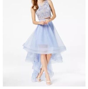 NEW Say Yes to the Prom High-Low Popover Gown